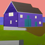Painting: Oh, But to Live in a Violet Barn