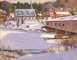Winter Morning, Bath Covered Bridge